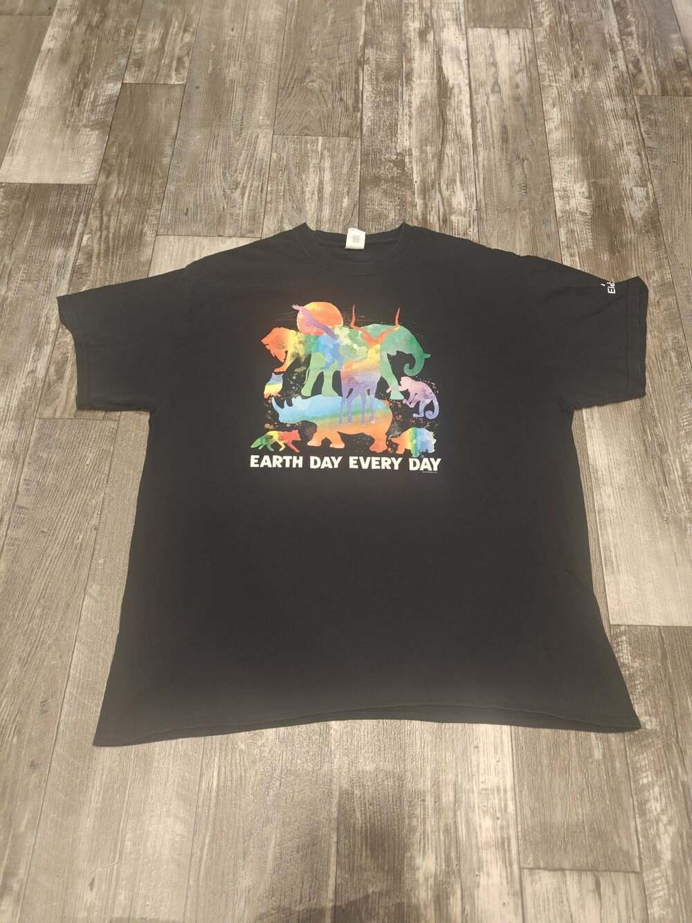 Gildan Earth Day Every Day T-Shirt Size XL Black Moulton Elementary